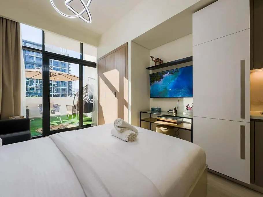 דירה דובאי Naseem Elegant Studio Escape In Al Merkadh איחוד האמירויות הערביות
